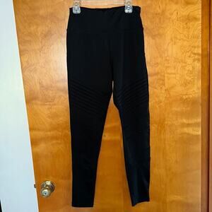 Sam Edelman black moto style leggings